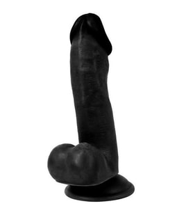 River World Siyahi 17 cm'lik Tam Gerçekçi ve Vantuzlu Full Realistik Pe nis Dildo