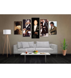 ATATÜRK RESİM MODELLERİ  KANVAS TABLO 140x80cm (Karışık)