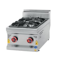 Karacasan Endüstriyel 40 cm 700 Seri 2 Gözlü Set Üstü LPG Tüplü Ocak