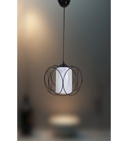 Luxon Sarkıt Avize – 4 Farklı Renk Seçenekli Modern Tasarım Avize (Siyah)