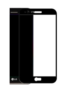 LG Stylus 3 Ekranı Tam Kaplayan Düz Cam Koruyucu (Siyah)