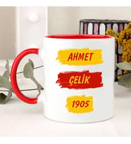Sarı Kırmızı Taraftar Kupa Bardak