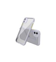 Apple İphone 12 Mini Kılıf Miami Şeffaf Silikon - Lila