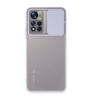 Xiaomi Redmi Note 11 Pro Plus 5g Kılıf Palm Buzlu Kamera Sürgülü Silikon - Lila