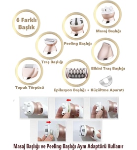 Jolvena 6 Başlıklı Yüz Epilatörü