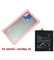 Tkgz Xiaomi Mİ 11 LİTE Arka Pil Batarya Kapağı + PİL (CAM) SİYAH