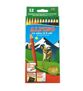 Alpino Uzun Kuru Boya Kalemi 12 Renk