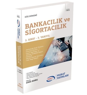 Murat Yayınları Aöf Bankacılık Ve Sigortacılık 2.sınıf 3.yarıyıl Güz Dönemi Konu Anlatımlı Soru Bankası (Çok Renkli)