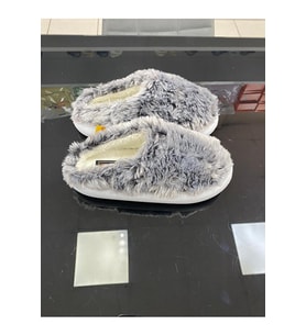 Akınal Bella Home Kadın Peluş Kışlık Ev Terliği (Siyah)