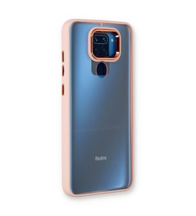 Xiaomi Redmi Note 9 Kılıf Dora Kapak - Pudra
