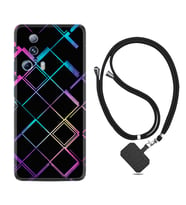Xiaomi Mi 13 Lite Kılıf Silikon Boyun Askılı İpli Desenli Silikon Şekiller 1681