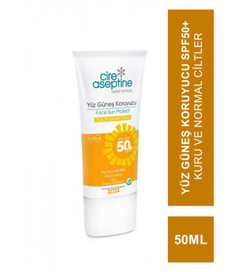 Cire Aseptine Yüz Güneş Koruyucu Spf50+ Kuru ve Normal Ciltler 50 ml