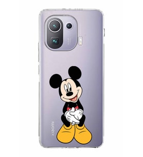 Xiaomi  Mi 11 Pro  Kamera Korumalı Kapak Mickey Mouse Tasarımlı Şeffaf  Kılıf