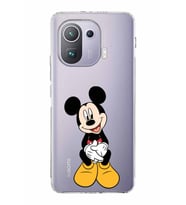 Xiaomi  Mi 11 Pro  Kamera Korumalı Kapak Mickey Mouse Tasarımlı Şeffaf  Kılıf