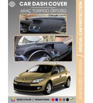 RENAULT MEGANE 3 NAVİGASYONLU BUYUK EKRANLI (2008-2015) Torpido Örtüsü Ön Göğüs Torpido Koruma