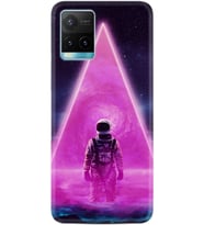 Vivo Y21a Plus Kılıf Resimli Desenli Silikon Platinium Series Astro Purple 1890