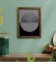 BK Home Modern Art Tasarımlı Doğal Masif Ahşap Çerçeveli Tablo-4