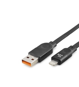Usb Lightning Şarj Ve Data Kablosu 35W 1 M Örgülü Siyah ND1152