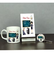 Edebiyat Öğretmeni Üçlü Set (Kupa + Telefon Standı + Anahtarlık) 001