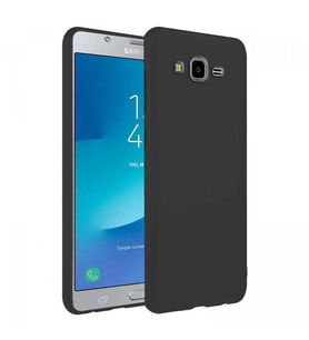 Samsung Galaxy J7 İnce Mat Silikon Kılıf Siyah