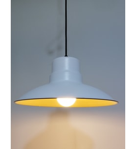 RİOLİGHT RETRO BEYAZ İÇİ GOLD TEKLİ METAL SARKIT ÇAP: 30CM (Siyah)