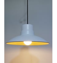 RİOLİGHT RETRO BEYAZ İÇİ GOLD TEKLİ METAL SARKIT ÇAP: 30CM (Siyah)