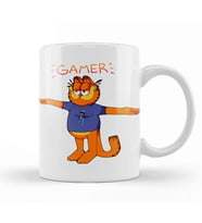 Gamer Garfield Crazy Frog T Pose 01 Kupa Bardak Porselen