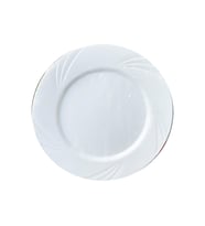 Kullan At Parti Davet Sunum Servis Plastik Sert Mika Tabak - 26 Cm. - Beyaz - 6 Adetlik Paket