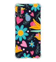 PrintiFy Samsung Galaxy M11 Uyumlu Retro Color 1 Baskılı Şeffaf Köşe Korumalı Antişok Kılıf