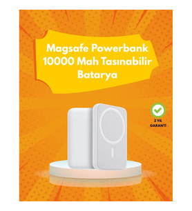 Mey İthalat® Ultra Kompakt ve Güçlü – MagSafe Powerbank 10000 mAh ile Kablosuz Şarj Deneyimi