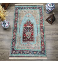 Dijital Baskılı, Yıkanabilir, Yumuşak Dokulu Çocuk ve Yetişkin SECCADE 65x115 cm  S-DOT-HTS-09