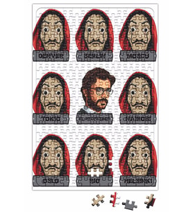 Serie La Casa de Papel Cidades Puzzle 240 Parça Yapboz