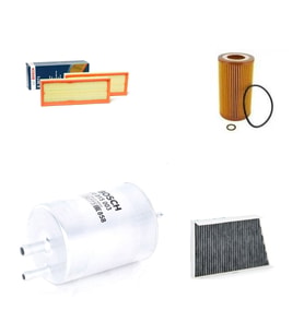 Bosch Filtre Bakım Seti Mercedes CLK 320 C209 2003-2009 Dizel Hava + Yağ F + Yakıt F. + Polen Bosch