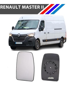 Master II - Movano II - Interstar Yan Ayna Camı - Sol
