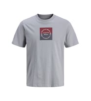 JACK JONES Erkek Bisiklet Yaka Tişört 12290856 (Gri)