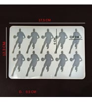 EPOKSİ REÇİNE SİLİKON KALIP ÇOKLU BASKETBOLCU FİGÜR ANAHTARLIK MAGNET KALIBI  1. KALİTE HB15575-0007 (Beyaz)