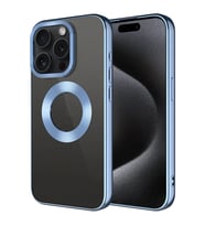 Apple iPhone 15 Pro Kılıf Tek Kamera Çerçeveli Logo Gösteren Zore Omega Kapak