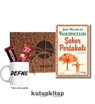Kutupkitap İsimli Kupa Kahve Kişiye Özel Not Şeker Portakalı Kitap Hediye Seti