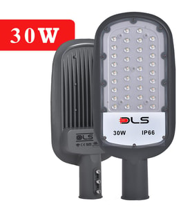 30W Led Yol Sokak Armatür DLS Park Bahçe Çevre Site Bina Dış Mekan Lamba Aydınlatma Ledli Sokak Armatürü (Beyaz)