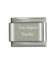 Charm Isim Charm Gümüş Renk Baş Harf Charm Tarih Charm Isminizi Yazdırın Fmaccesories (Çok Renkli)