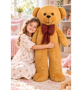 Pandamkee Sevimli 100 cm Ayıcık (%100 Yerli ) (Kahverengi)