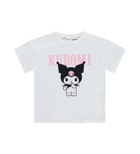 Kuromi 10-13 Yaş Tişört - Kırık Beyaz