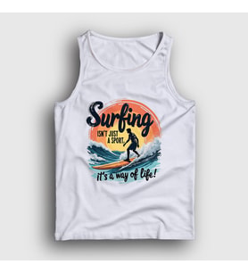 Presmono Unisex Beyaz The Way Of Life Sörf Surf Surfing Atlet 514533tt