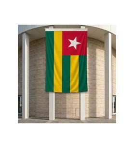 Togo Bayrağı 140gr Premium Raşel Kumaş 200x300 cm