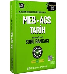 2025 MEB AGS Tarih Soru Bankası Öğreti Akademi