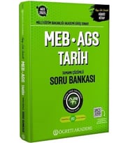 2025 MEB AGS Tarih Soru Bankası Öğreti Akademi