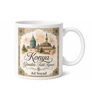 Konyalı Hemşehriye İsimli Memleket Kupa Bardak Konya Hediye