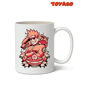 Naruto Uzumaki Kurama Anime Temalı Kupa Bardak - Arkadaşa Sevgiliye Hediye Kupa Bardak (Beyaz)