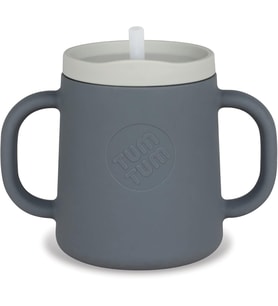 TUM 3 bölmeli içecek bardağı, bebek bardağı - 250 ml, gri