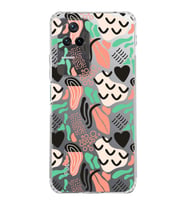 Xiaomi Poco F4 ile Uyumlu 1mm Kapak Memphis Desen Tasarımlı Şeffaf Silikon Kılıf